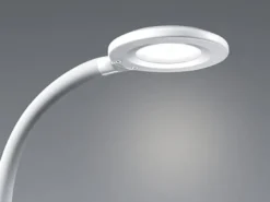 2er SET LED Schreibtischlampen Weiß, Flexgelenk & Sensordimmer, Höhe 32cm