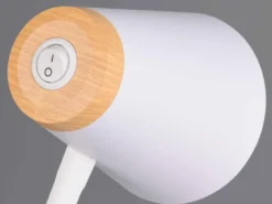 2er SET LED Schreibtischlampen Weiß flexibel biegsam, Höhe 36cm
