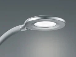 2er SET LED Schreibtischlampen Silber, Flexgelenk & Sensordimmer, Höhe 32cm
