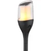 2er Set LED Solarfackeln mit Flammeneffekt, Höhe verlängerbar bis 64,5cm