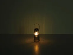 2er Set LED Solarlaternen Rauchglas, hängend oder stehend, Höhe 25cm