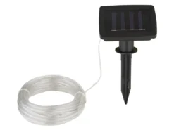 2er Set LED Solar Lichtschlauch für Außen mit RGB Beleuchtung, Länge 4,9 Meter