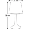2er Set LED Solar Outdoor Tischleuchten Schwarz, Höhe 36cm