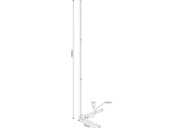 2er Set LED Stehleuchten mit Fernbedienung, RGB & Sound Control - H 141cm