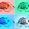 2er Set LED Streifen mit Fernbedienung, RGB & Sound Control - 120cm