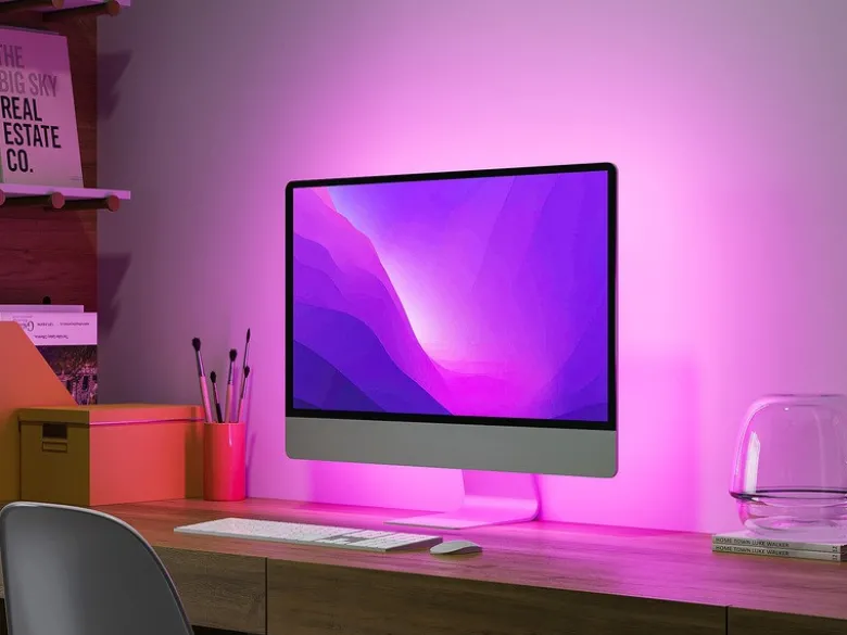 2er Set LED Streifen mit Fernbedienung, RGB & Sound Control - 120cm