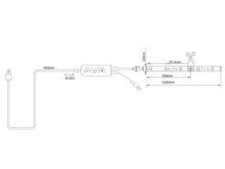 2er Set LED Streifen mit Fernbedienung, RGB & Sound Control - 120cm