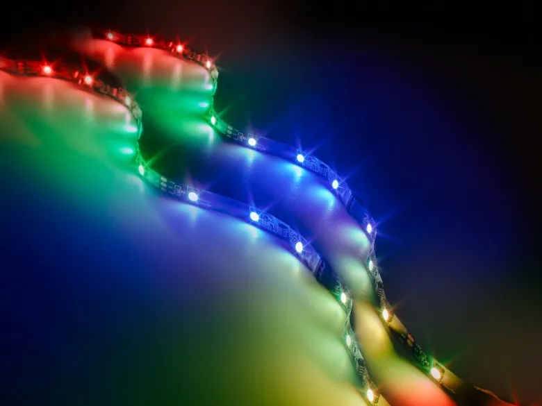 2er Set LED Streifen mit Fernbedienung, RGB & Sound Control - 120cm