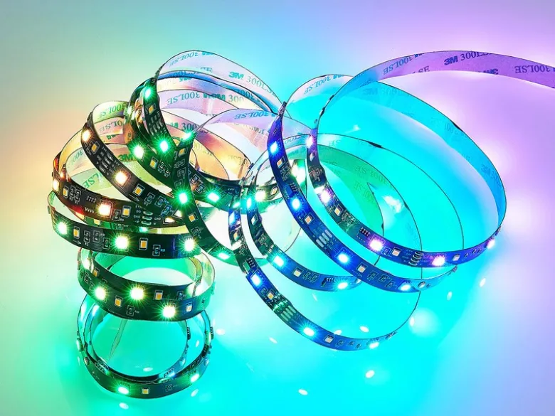 2er Set LED Streifen mit Fernbedienung, RGB & Sound Control Funktion - 5 Meter