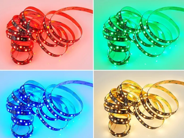 2er Set LED Streifen mit Fernbedienung, RGB & Sound Control Funktion - 5 Meter