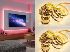 2er Set LED Streifen mit Fernbedienung, RGB & Sound Control Funktion - 5 Meter