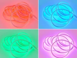2er Set LED Streifen mit Fernbedienung, RGB Farbwechsler & Dimmer - 5 Meter