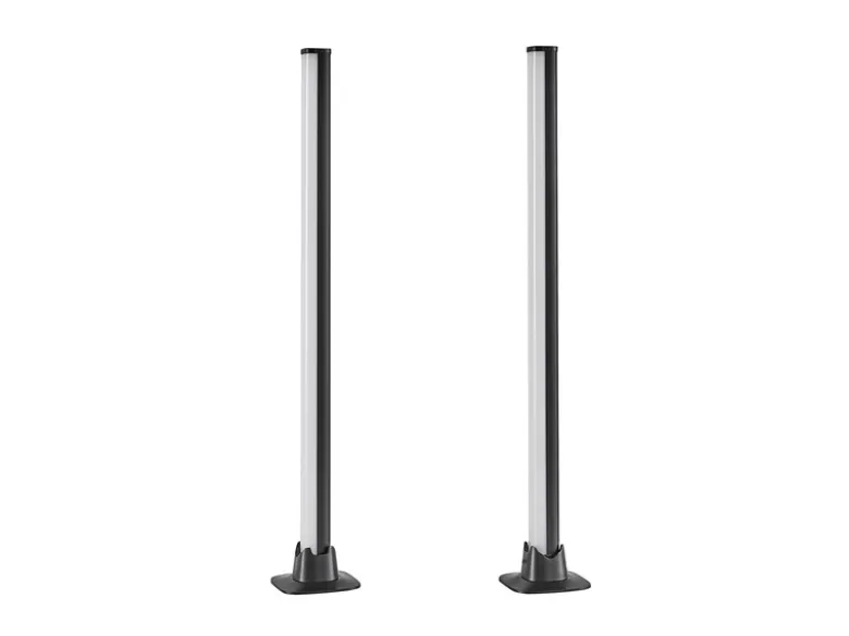 2er Set LED Tischleuchten BOY mit Fernbedienung, RGB & Sound Control - H 55cm