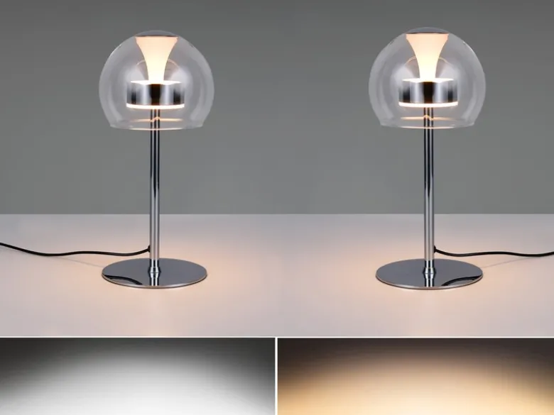 2er Set LED Tischleuchten dimmbar & Lichtfarbe einstellbar, Höhe 35cm