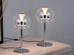 2er Set LED Tischleuchten dimmbar & Lichtfarbe einstellbar, Höhe 35cm
