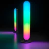 2er Set LED Tischleuchten GAME mit Fernbedienung, RGB & Sound Control - H 28cm