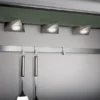 3er SET LED Unterbauleuchten ECCO dreieckig mit Schalter, Breite je 12,4cm
