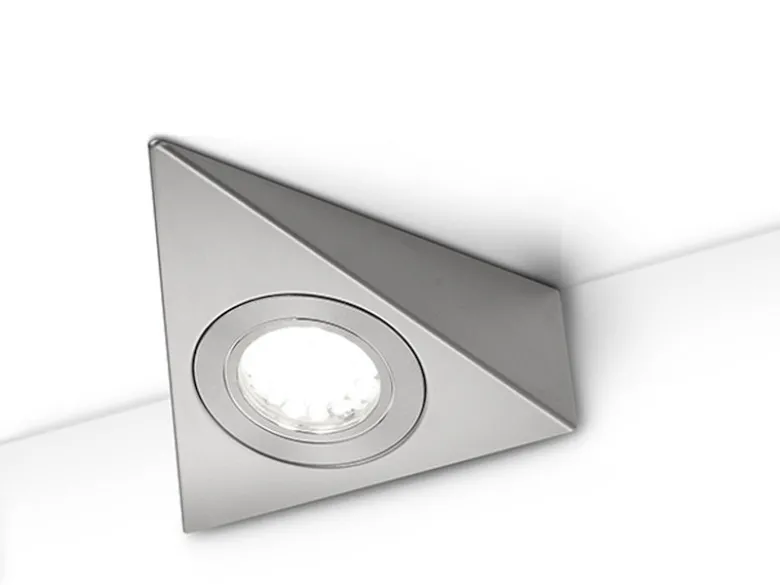 3er SET LED Unterbauleuchten ECCO dreieckig mit Schalter, Breite je 12,4cm