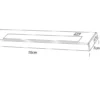 2er SET LED Unterbauleuchten flach mit 230V Direktanschluss, Länge 55cm