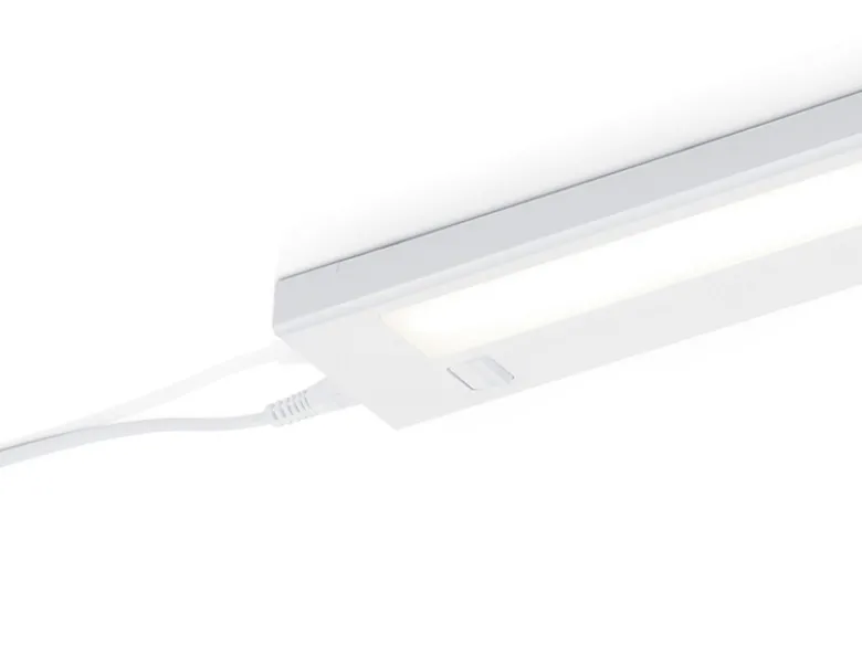 2er SET LED Unterbauleuchten flach mit 230V Direktanschluss, Länge 55cm