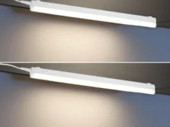 2er SET LED Unterbauleuchten mit Schalter & 230V Direktanschluss, Länge 51cm