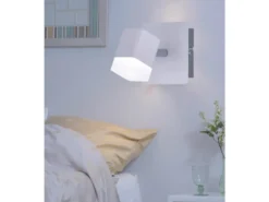 2er SET LED Wand- & Deckenstrahler Weiß matt, Breite 10cm