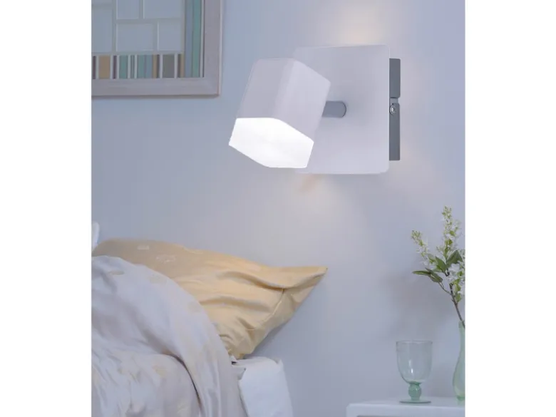 2er SET LED Wand- & Deckenstrahler Weiß matt, Breite 10cm
