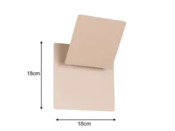2er SET LED Wandlampen Beige verstellbar für indirekte Beleuchtung, Höhe 18cm