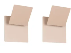 2er SET LED Wandlampen Beige verstellbar für indirekte Beleuchtung, Höhe 18cm