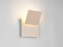 2er SET LED Wandlampen Beige verstellbar für indirekte Beleuchtung, Höhe 18cm