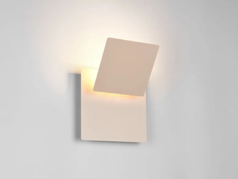 2er SET LED Wandlampen Beige verstellbar für indirekte Beleuchtung, Höhe 18cm