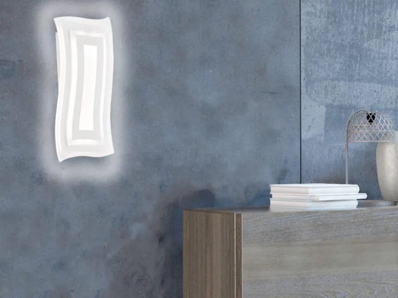 2er SET LED Wandlampen mit Schalter, dimmbar & Tageslicht, Höhe 43cm