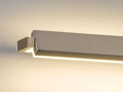 2er SET LED Wandlampen Silber schwenkbar & dimmbar, Breite 40cm