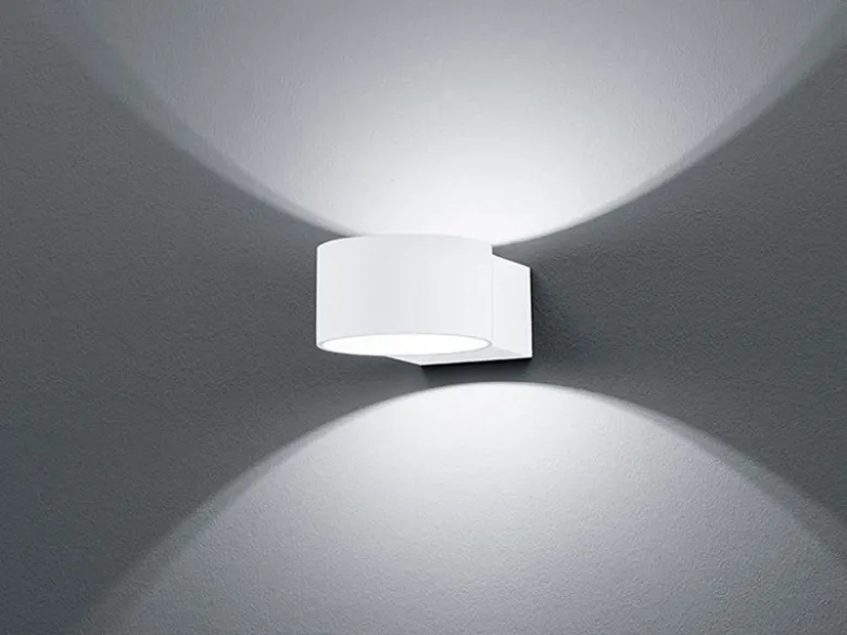 2er SET LED Wandlampen Weiß mit Up and Down Licht, Ø 10,5cm