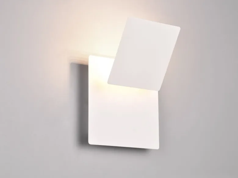 2er SET LED Wandlampen Weiß verstellbar für indirekte Beleuchtung, Höhe 18cm