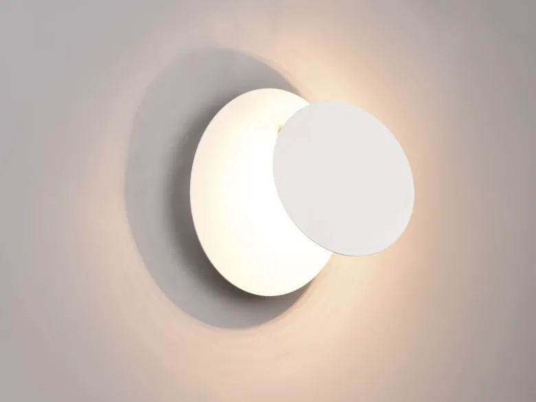 2er SET LED Wandlampen Weiß verstellbar für indirekte Beleuchtung, Ø 18cm