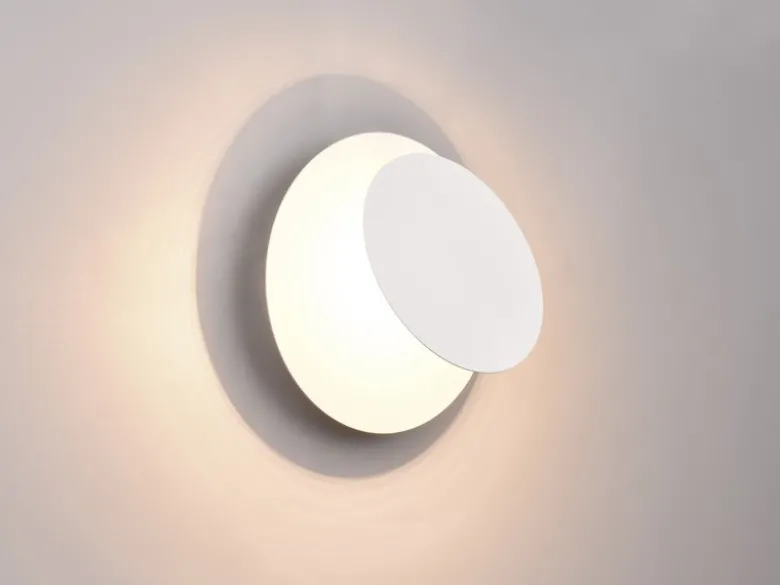 2er SET LED Wandlampen Weiß verstellbar für indirekte Beleuchtung, Ø 18cm