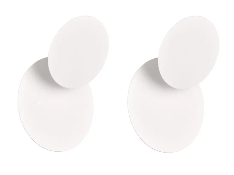 2er SET LED Wandlampen Weiß verstellbar für indirekte Beleuchtung, Ø 18cm