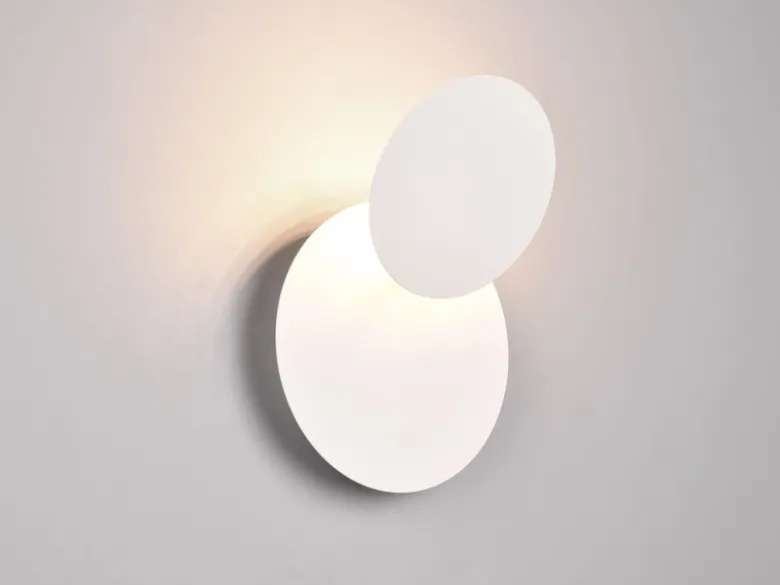 2er SET LED Wandlampen Weiß verstellbar für indirekte Beleuchtung, Ø 18cm