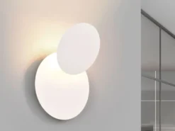 2er SET LED Wandlampen Weiß verstellbar für indirekte Beleuchtung, Ø 18cm