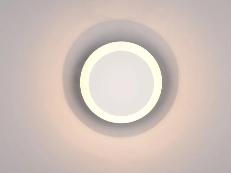 2er SET LED Wandlampen Weiß verstellbar für indirekte Beleuchtung, Ø 18cm