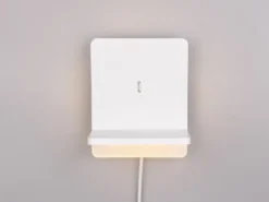 2er Set LED Wandleuchten Weiß mit Stecker, Schalter & Ladefunktion, Höhe 20cm