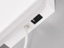 2er Set LED Wandleuchten Weiß mit Stecker, Schalter & Ladefunktion, Höhe 20cm