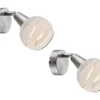 2er SET LED Wandstrahler mit Glasschirm satiniert, Breite 9,7cm