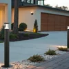 2er Set LED Wegeleuchten mit Bewegungsmelder zur Reihenschaltung, Höhe 100cm