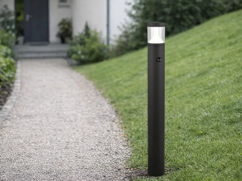 2er Set LED Wegeleuchten mit Bewegungsmelder zur Reihenschaltung, Höhe 100cm
