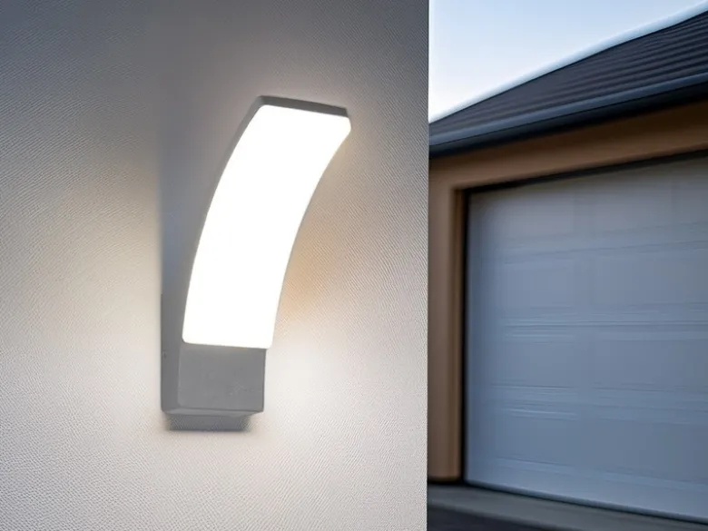 2er Set moderne LED Außenwandleuchten aus Aluminium in Anthrazit, Höhe 22,5cm