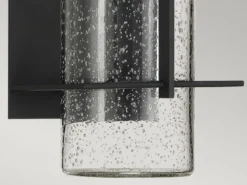 2er Set Moderne LED Außenwandleuchten aus Aluminium, Höhe 41cm