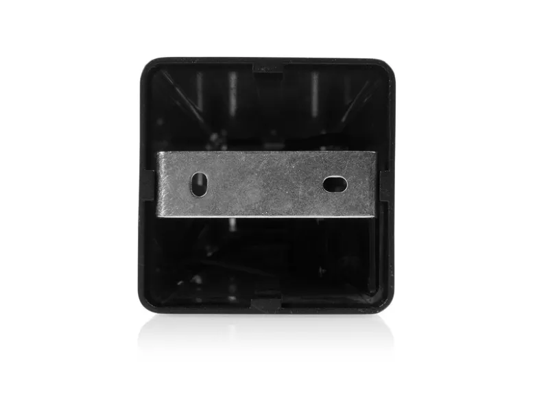 2er Set moderne LED Pollerleuchten aus Aluminium in Schwarz, Höhe 80cm