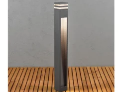 2er SET moderne LED Wegeleuchten aus Aluminium Anthrazit, Höhe 100cm